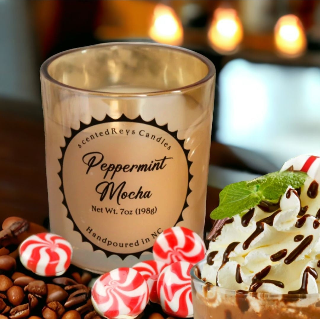 Peppermint Mocha Candle | scentedReys