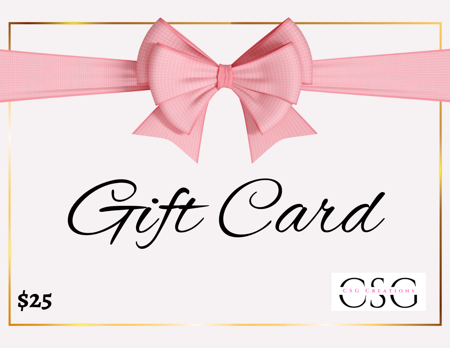 Gift Card | CSG Creations